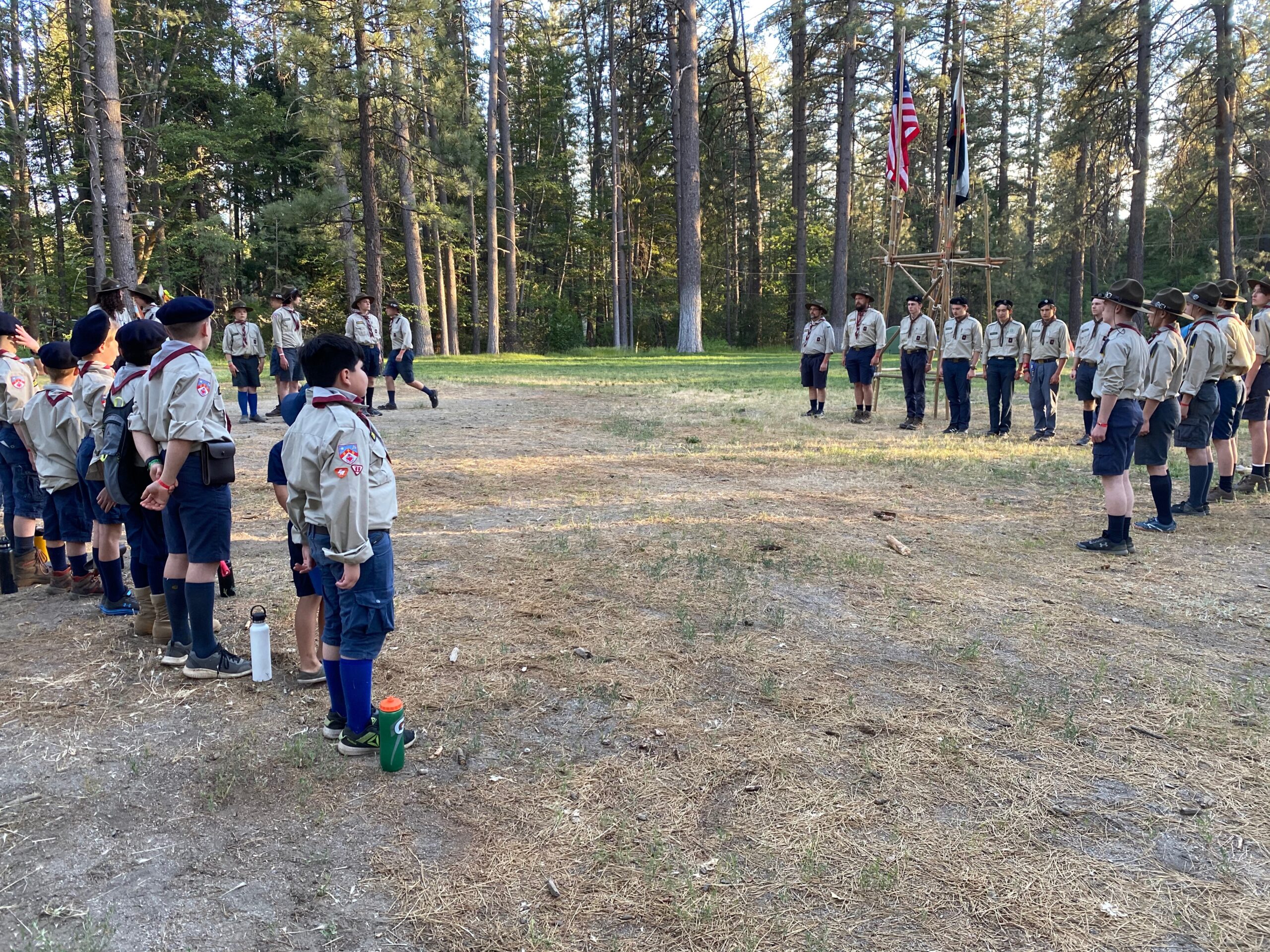 Troop Lined Up